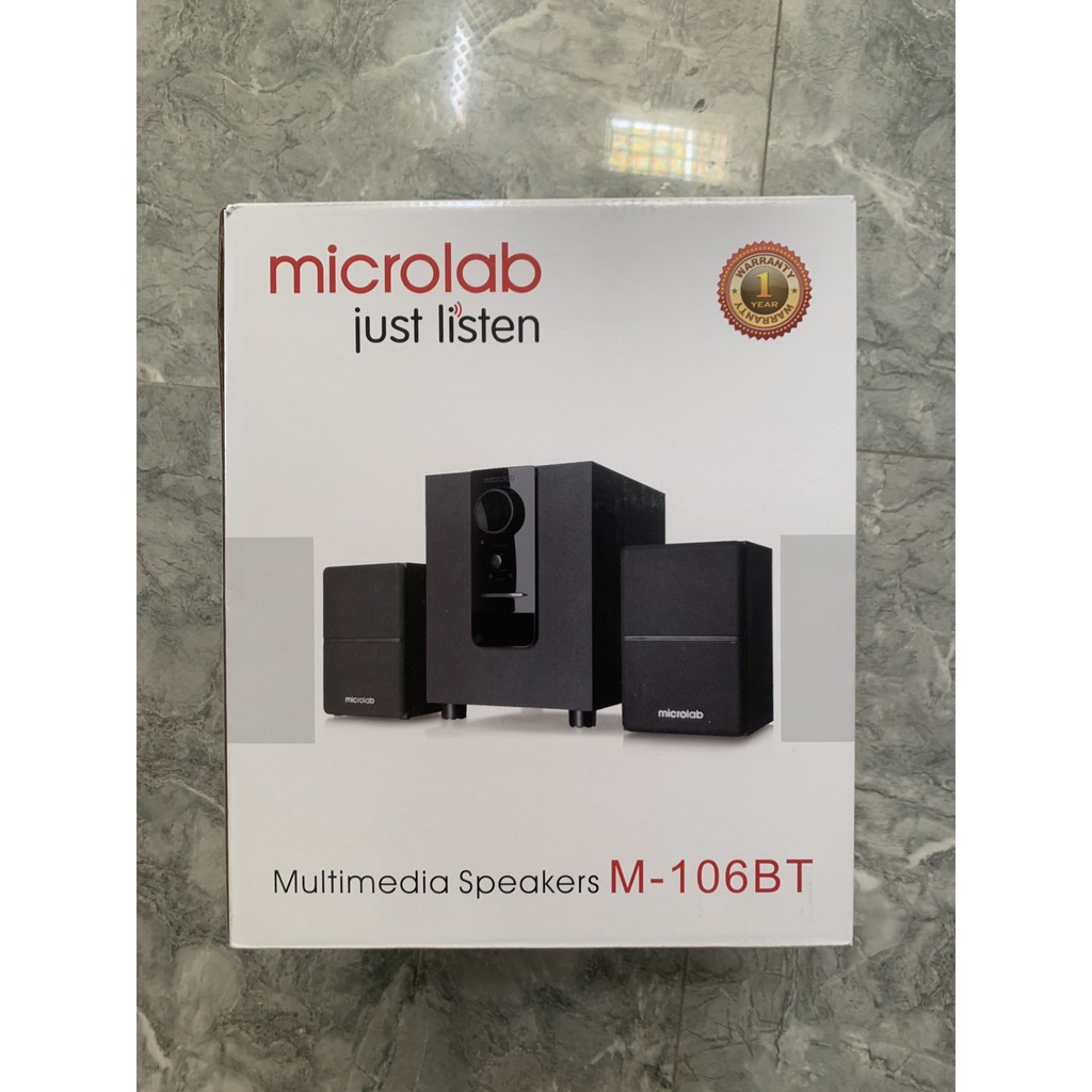 Loa vi tính Microlab M106BT Bluetooth đen - Hàng chính hãng