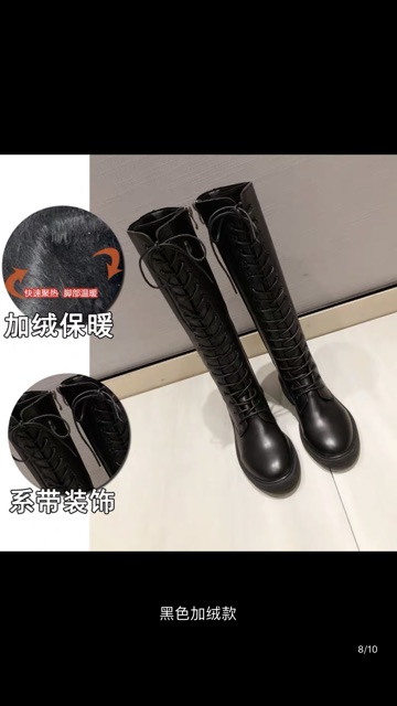 [hàng oder ] Martin boot nữ 2019 mùa thu và mùa đông Giày cao cổ mới cao qua giày cao đến đầu gối nữ