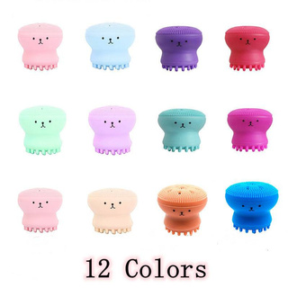 Cọ Rửa Mặt Bằng Silicon Tẩy Tế Bào Chết Chăm Sóc Da Nhỏ Gọn Nhiều Màu Tùy Chọn