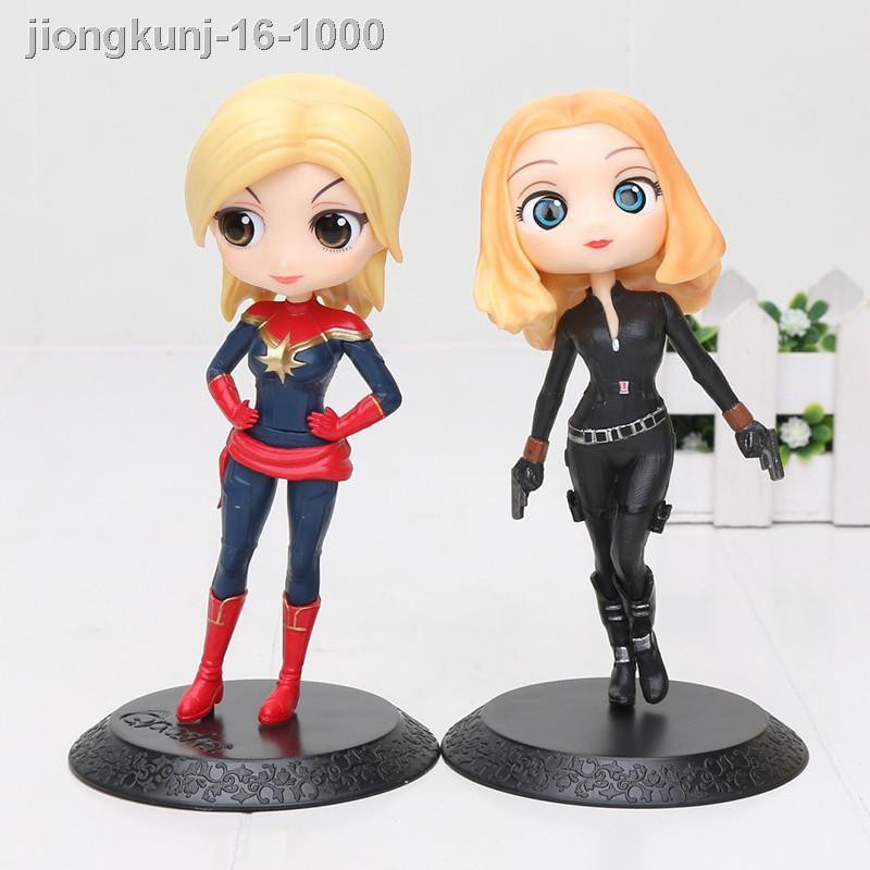 ☌✓Mô hình chibi Black Widow/ Captain Marvel/ Joker/ Harley Quinn thiết kế dễ thương độc đáo