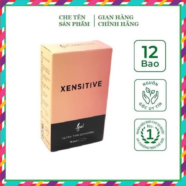 Bao cao su siêu mỏng cao cấp Feel Ultra thin Xensitive /đôn dên