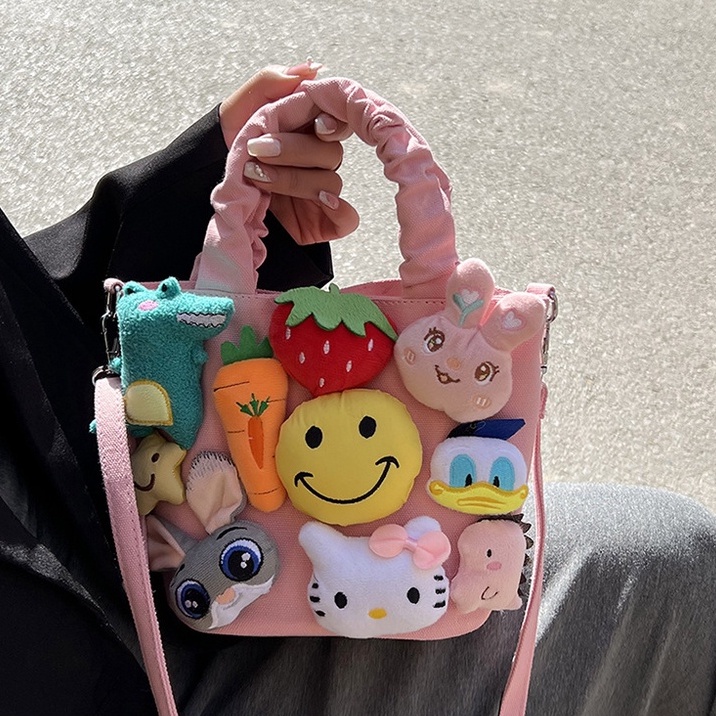 ENVIROSAX Túi đeo vai trang trí mặt cười hoạt hình xinh xắn dành cho nữ