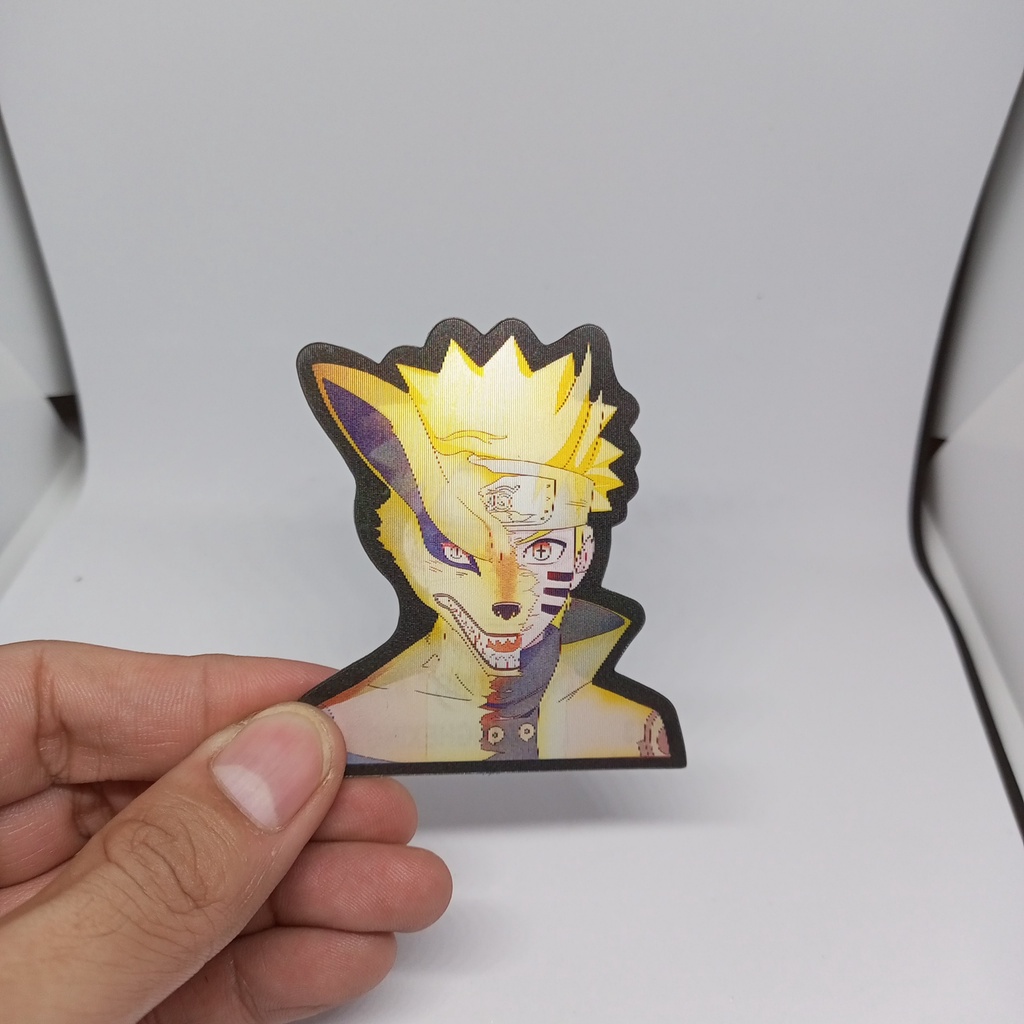 Sticker 3D Naruto dán điện thoại - laptop - ô tô chống nước 6x7 cm