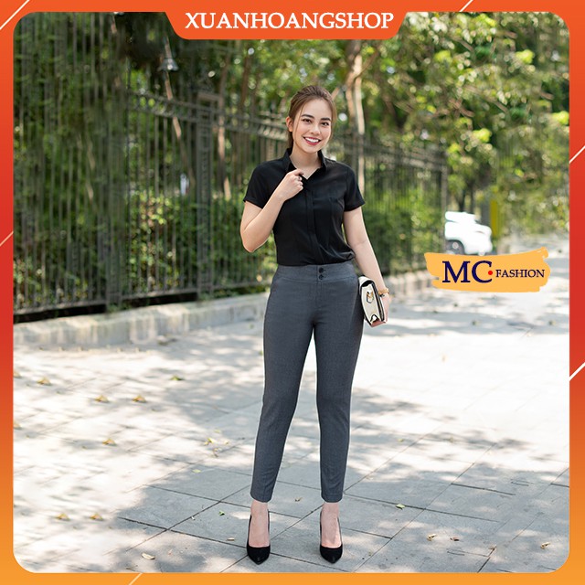 Quần Tây Nữ Công Sở Mc Fashion,Kiểu Quần Âu Nữ, Lưng Cao, Ống Côn 3 Màu  Q0279 Đẹp (Đen, Xanh Tím Than, Ghi Xám) | BigBuy360 - bigbuy360.vn