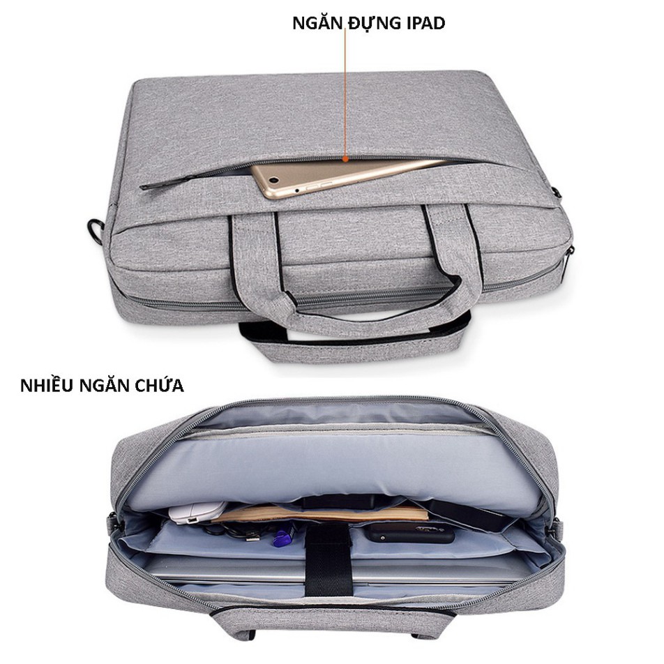 NDA Cặp đựng laptop Laptop, túi chống sốc Macbook nhiều ngăn, chống nước, có tay xách và quai mang 15.6, 14.1,13.3 inch  | BigBuy360 - bigbuy360.vn