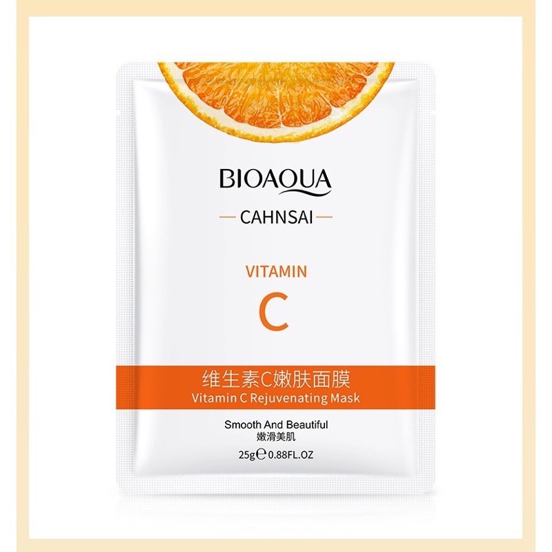 Mặt nạ giấy, mask vitamin C chăm sóc da