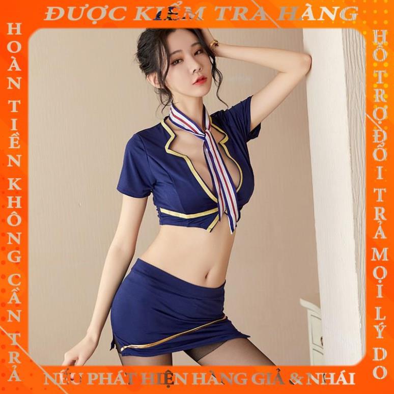 Bộ cosplay sexy nữ phi công trang phục nữ tiếp viên hàng không gợi cảm váy ngủ đầm ngủ sexy CP07 1044  okhucli | BigBuy360 - bigbuy360.vn