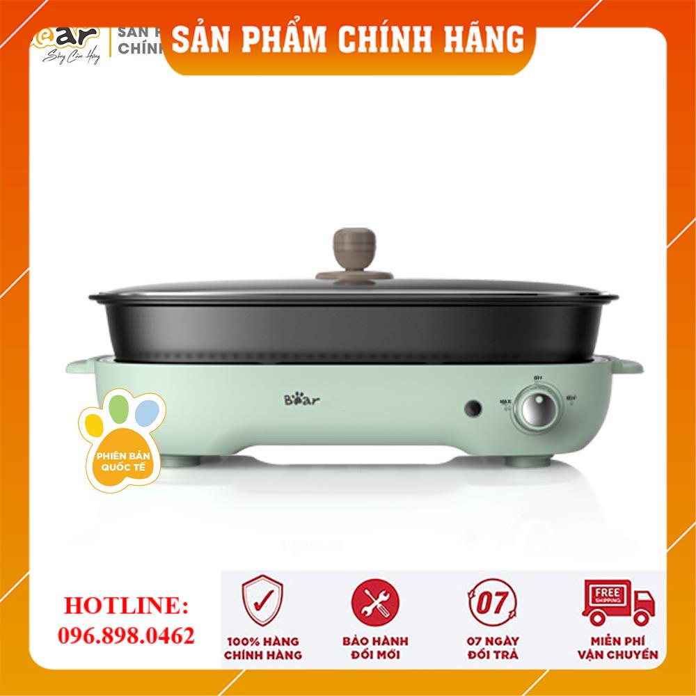 Bếp Nướng Điện Không Khói 3 Khay BEAR Chính Hãng [HOT], Nồi Lẩu Nướng - Bếp Lẩu Nướng 3 In 1 Loaị Nồi Lẩu Điện Đa Năng