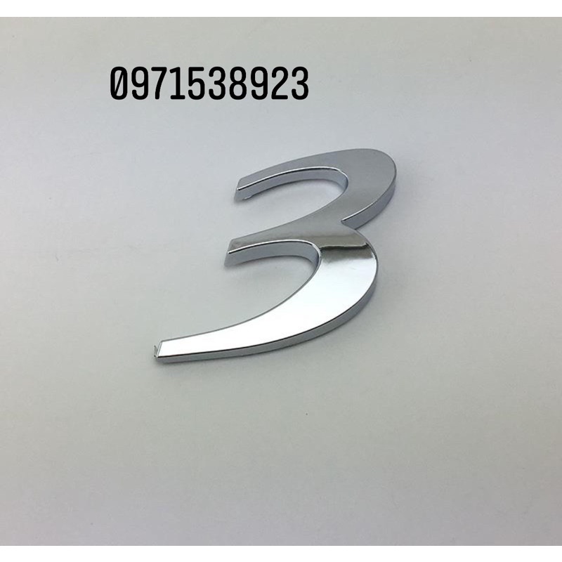 tem chữ MAZDA 323, 2, 3, 6 dán thân xe hàng cao cấp