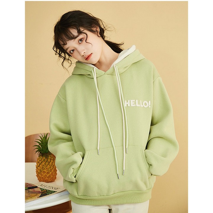 Áo Hoodie form rộng tay dài Hello chất nỉ bông mới 2019 | WebRaoVat - webraovat.net.vn