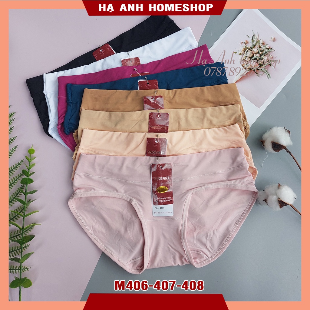 Quần lót nữ thun lạnh M406 - M407 - M408 (Size nhỏ - trung - lớn)