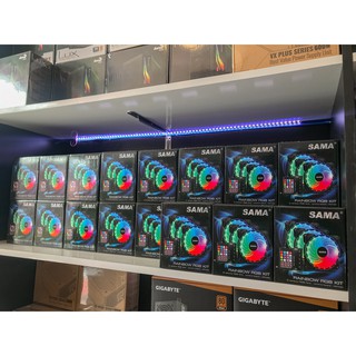 QUẠT FAN CASE SAMA ESPORT V2 RGB FAN KIT 3PCS (REMOTE) TRANG TRÍ PC