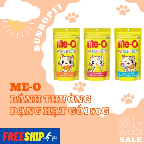 Bánh Thưởng Cho Mèo Me-O 50g - Snack Thưởng Me-o Dạng Hạt