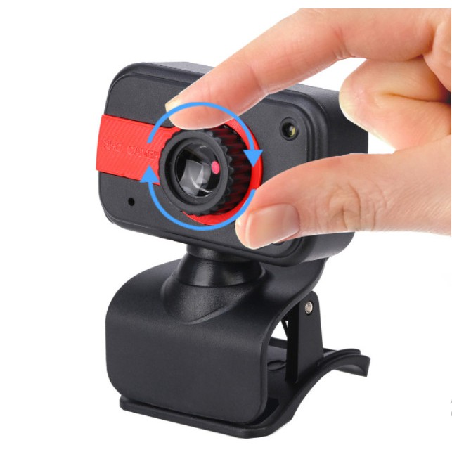 (Bảo hành 06 tháng) Webcam Kẹp màn mini có mic dùng cho máy tính có tích hợp mic và đèn Led trợ sáng - Webcam để bàn V3