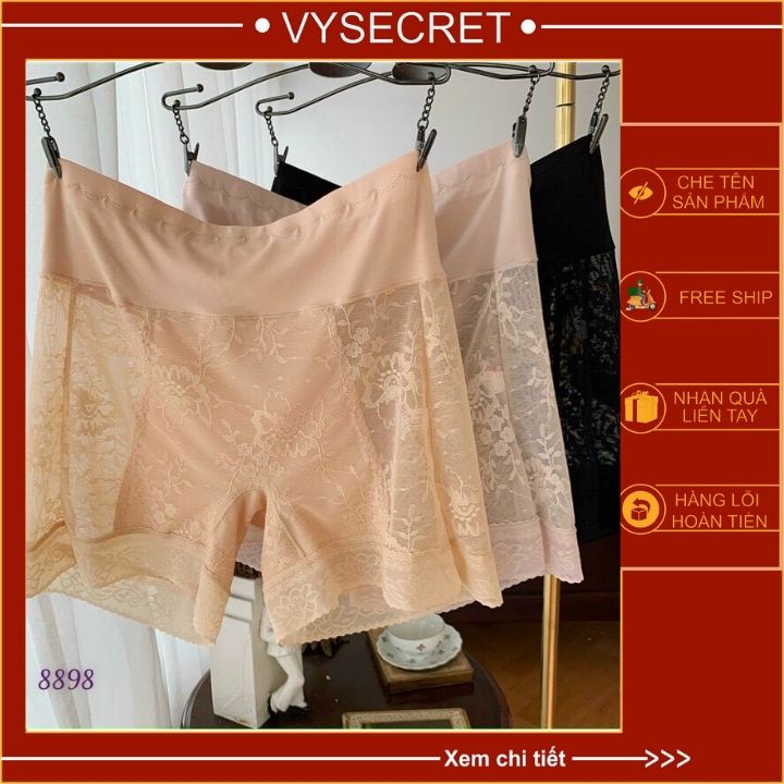 QUẦN MẶC TRONG VÁY REN KHÁNG KHUẨN KẾT HỢP GHEN BỤNG CAO CẤP C1425