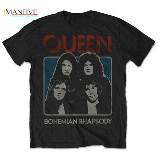 Áo thun in chữ Queen Bohemian Rhapsody thích hợp làm quà Halloween cho nam