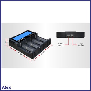 ADEASKA VC4 PLUS LCD Display USB Rapid Intelligent Charger for