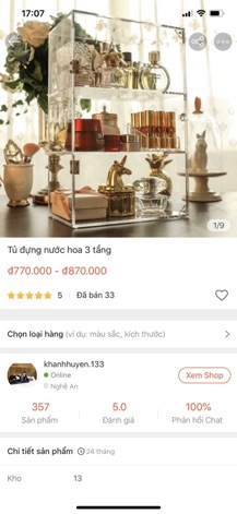 Tủ đựng nước hoa