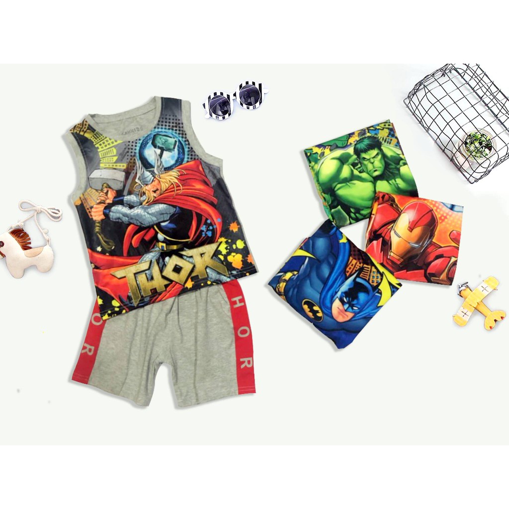 Quần áo sát nách siêu nhân thần sấm body