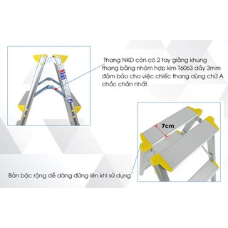 Thang nhôm gấp chữ a nikawa nkd-06