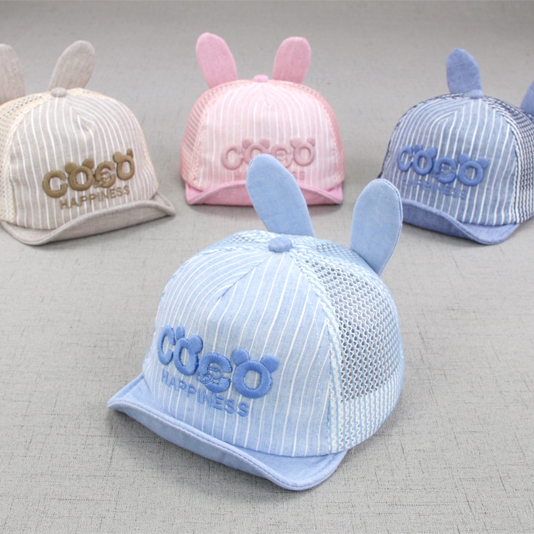 Nón Phối Lưới Thoáng Khí Thời Trang Mùa Hè Cho Bé 3-6-9 Tháng 1-2 Tuổi