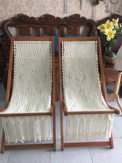 Ghế macrame bãi biển ghế thư giản
