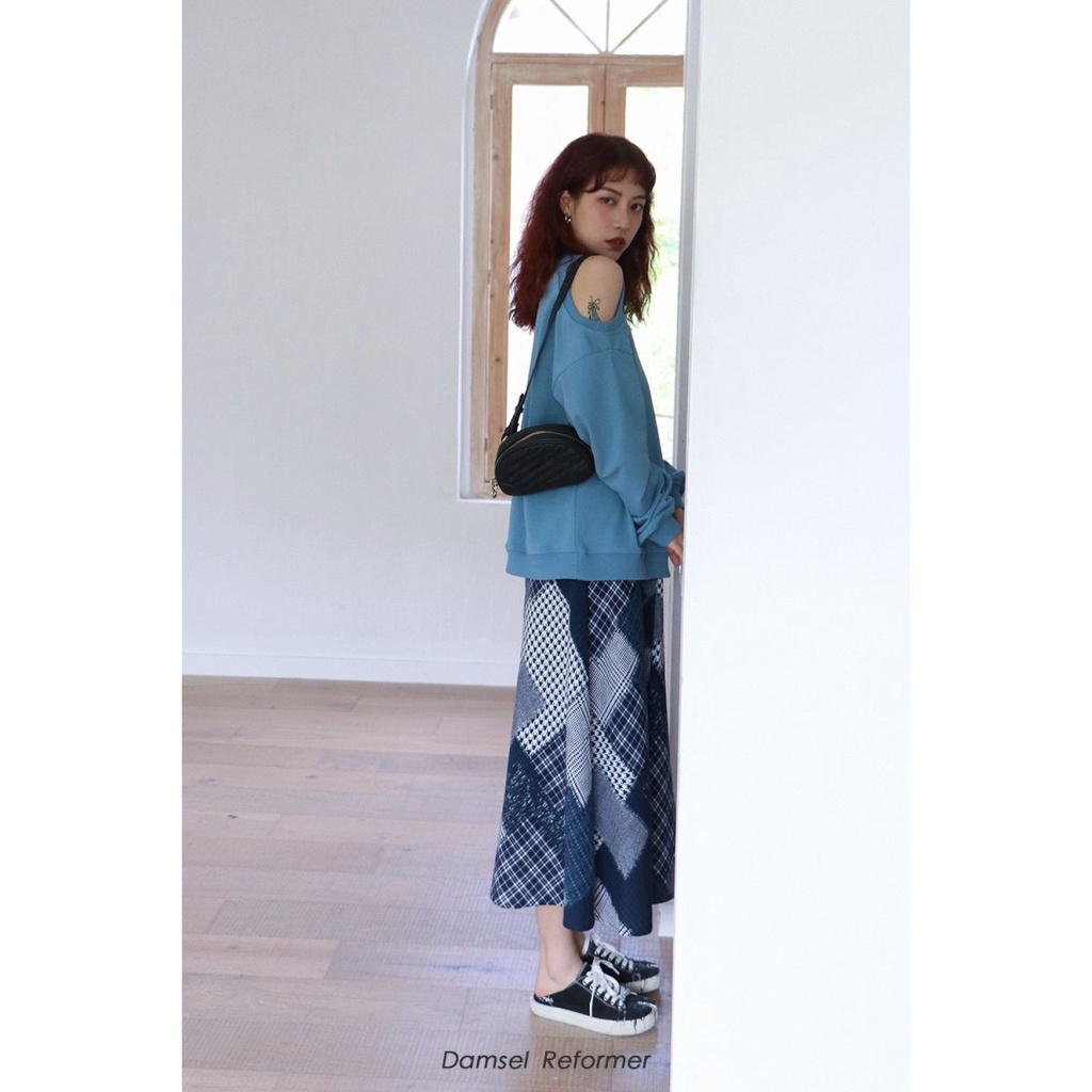 Đầm Hai Dây Cổ Chữ V Họa Tiết Sọc Caro Phong Cách Cổ Điển Thời Trang Cho Nữ