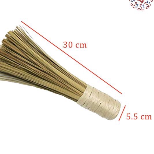 CHỔI TRE CỌ RỬA CHẢO SẮT - Cọ chà chảo Gang Tiện Lợi