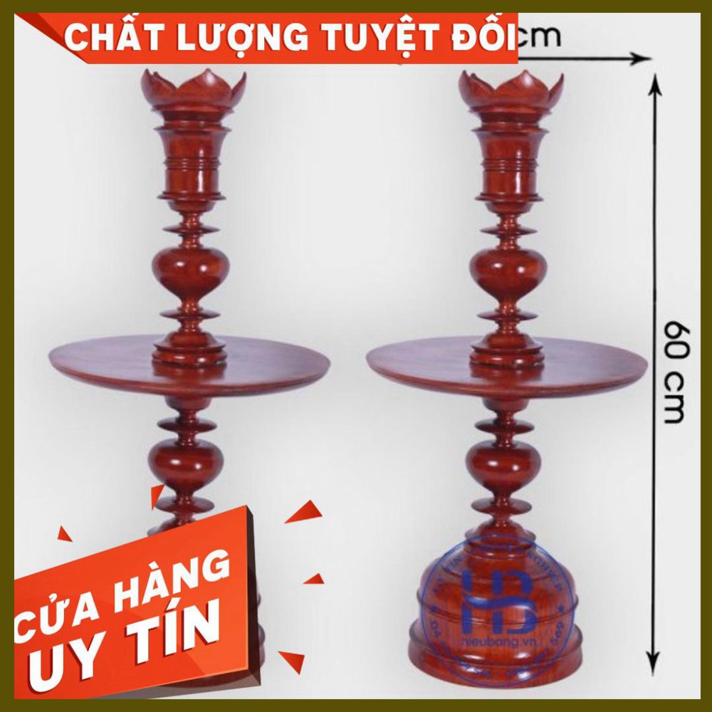 Chân đèn bằng gỗ Hương cao cấp sang trọng