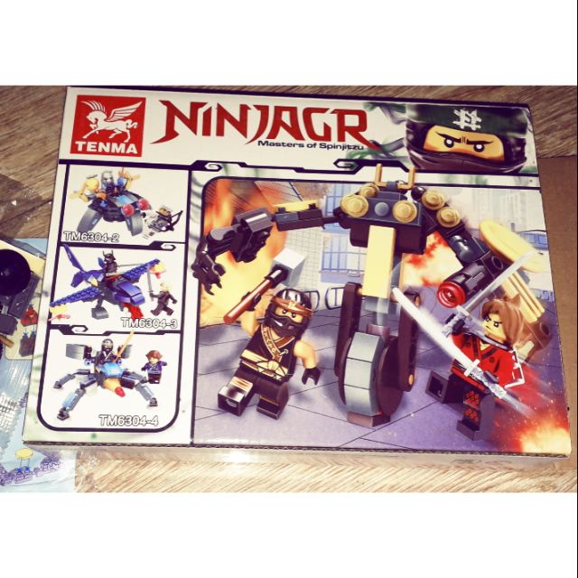 Lắp ráp NLego Ninjagr 6304 có nhiều chi tiết rất đẹp
