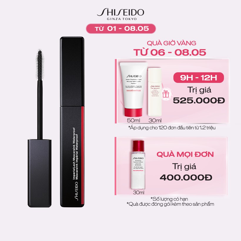 ⓟ Mascara chống thấm nước Shiseido ImperialLash MascaraInk Waterproof 8.5ml 𝒫𝒪ℒ𝒴ℳℰℛ