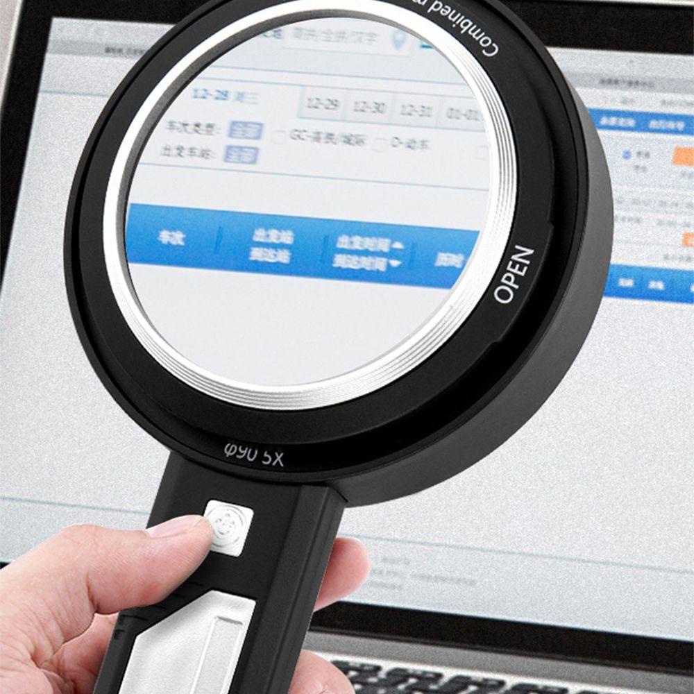 Kính Lúp Có 8 Đèn Led Và 5X 10X 15X Chất Lượng Cao