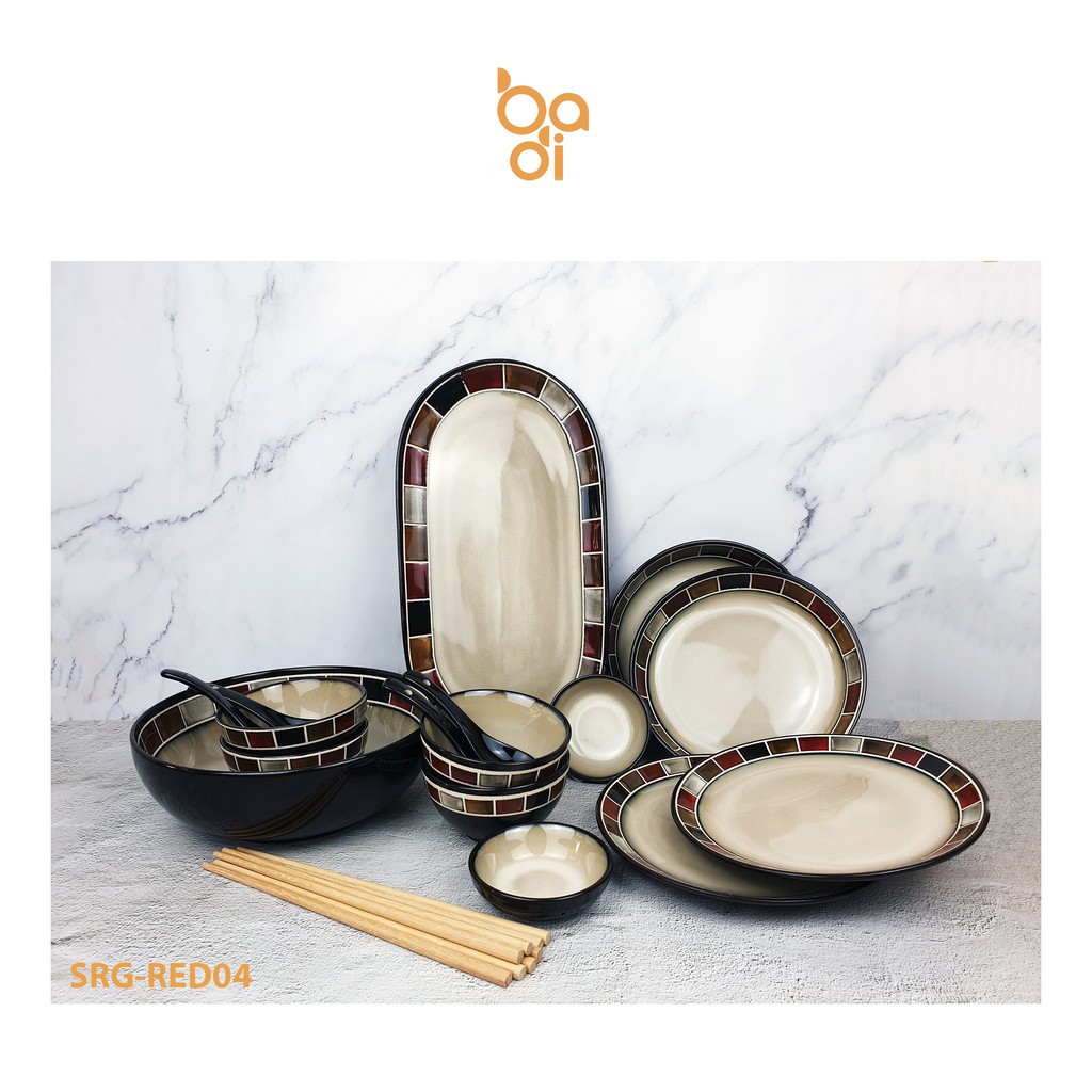 |HOT CAO CẤP| Set bát đĩa ROYAL GEMS cao cấp, sang xịn mịn