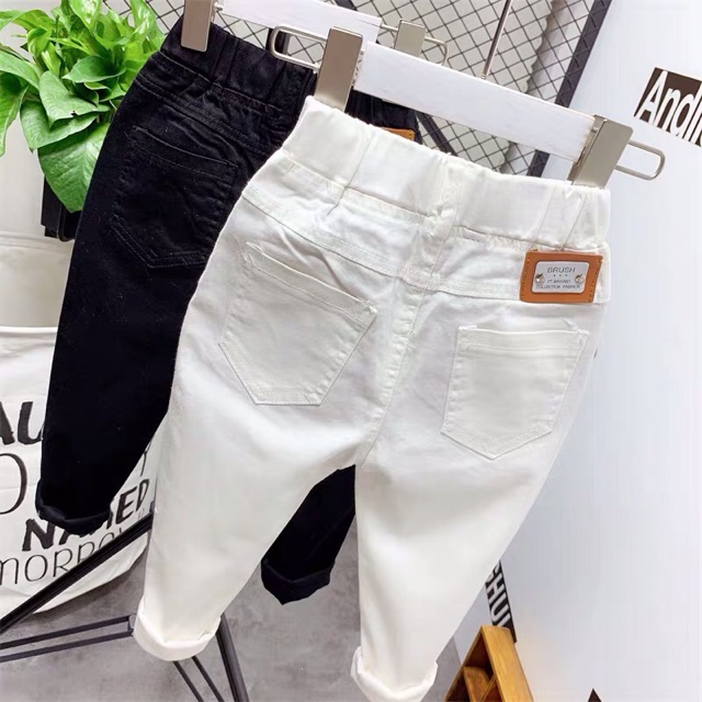 [ ORDER ] Quần jean trắng cho bé trai hàng QC loại 1