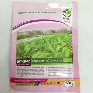 Gói 100g Hạt Giống Cải Bẹ Xanh Mỡ UY TÍN, GIÁ RẺ, CHẤT LƯỢNG BÀ CON AN TÂM ƯƠM MẦM