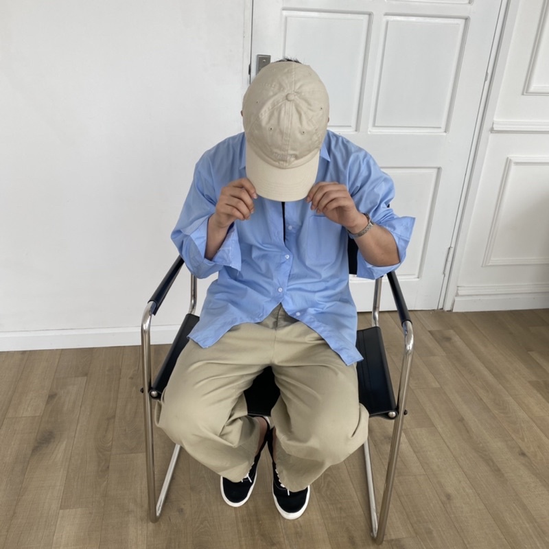 ÁO SƠ MI NAM - HEE BY OHI - Màu Xanh Nhạt Pastel