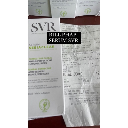 Serum SVR Sebiaclear 30ml, Tinh Chất Làm Giảm Mụn &amp; Mờ Nám Thâm