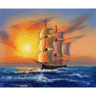 TRANH DÁN TƯỜNG 3D THUẬN BUỒM XUÔI GIÓ