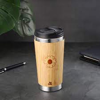 Ly giữ nhiệt vỏ tre