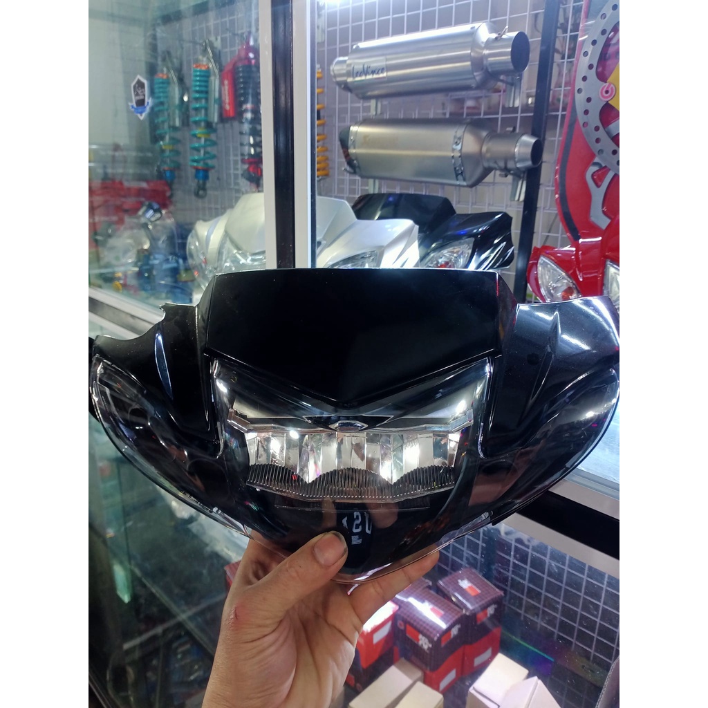 Đầu đèn 2 tầng lắp Sirius 50cc-110cc