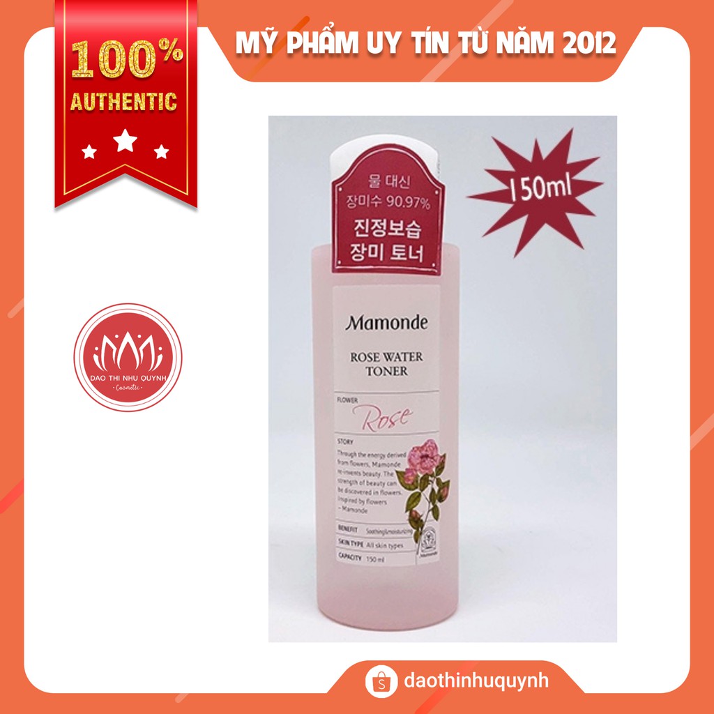 Nước hoa hồng Mamonde Water Toner Rose