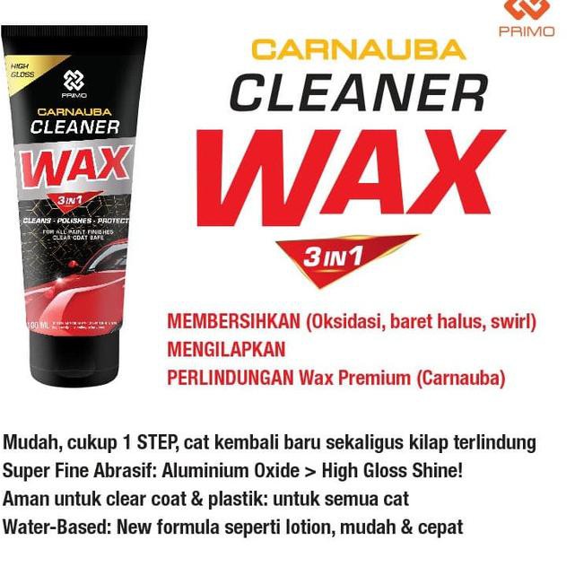 (Hàng Mới Về) Sáp Đánh Bóng Kính Xe Hơi Primo 100gr + Carnauba 100ml Phiên Bản Giới Hạn