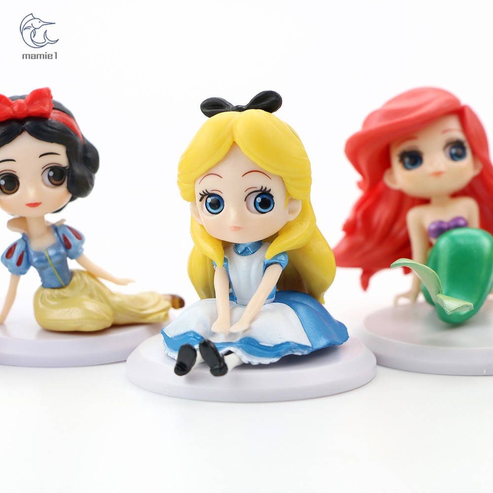 Set 6 Mô Hình Công Chúa Disney Trang Trí Bánh Kem