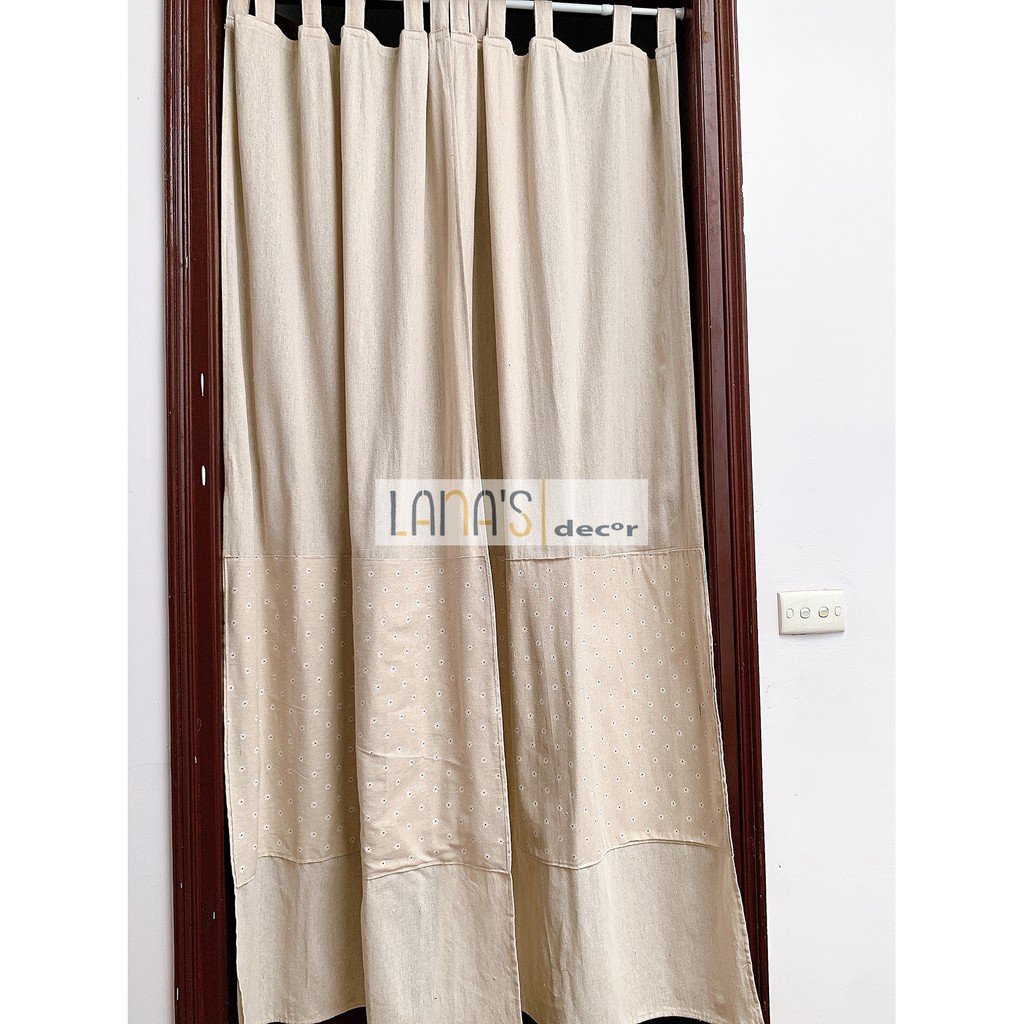 [ẢNH THẬT] Rèm Linen Mộc Phối Hoa Nhí Vintage Rèm Mộc Vintage Rèm Linen Hoa Nhí Vintage