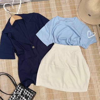 SET 3 MÓN : KHOÁC VEST + ÁO PULL + CHÂN VÁY