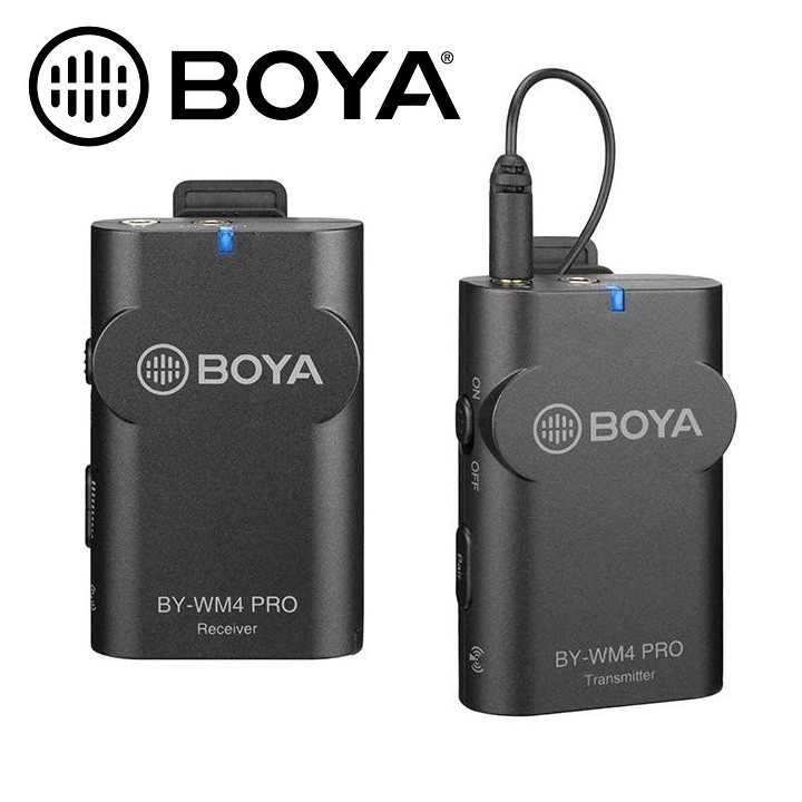 Micro cho điện thoại và máy quay BOYA BY-WM4 Pro K1 - Bộ micro thu âm không dây BOYA BY – WM4 PRO K1