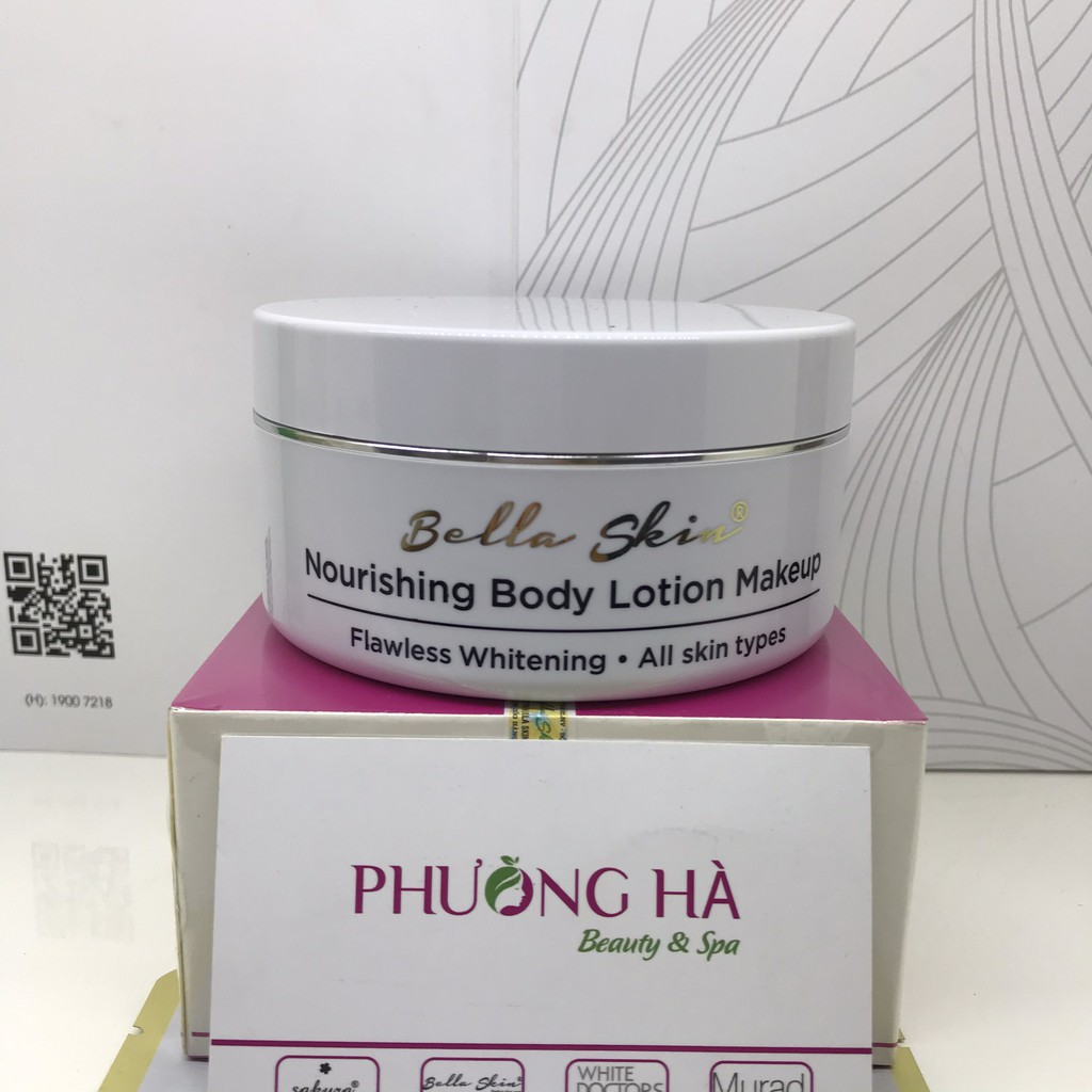 [KÈM QUÀ TẶNG] Kem Dưỡng Thể Trang Điểm Chống Nắng Bella Skin Nourishing Body Lotion Makeup