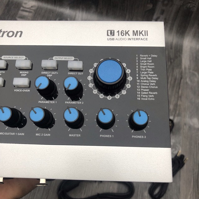 Sound card Alctron u16k mkii usb hỗ trợ nguồn 48v- sound card U16k tương thích tất cả các dòng mic thu âm