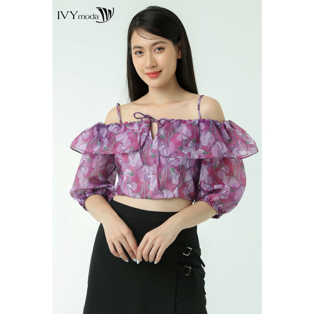 Áo 2 dây nữ trễ vai IVY moda MS 16B9282