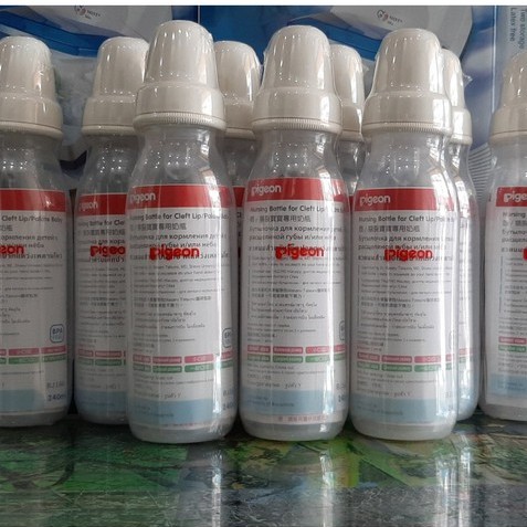 Bình sữa Pigeon chuyên biệt cho trẻ sứt môi hở, hàm ếch | Bình sữa hỗ trợ trẻ bị tật chẻ vòm